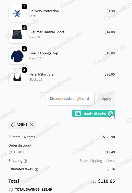 15% Bleuet Promo Code Verification Screenshot