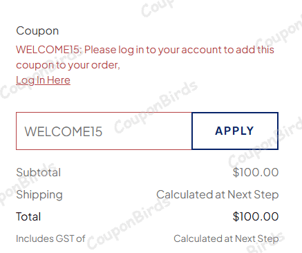 15% Briscoes Promo Code Verification Screenshot