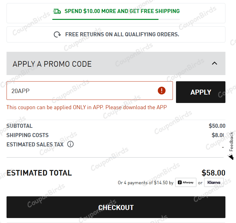 20% PUMA Promo Code Verification Screenshot