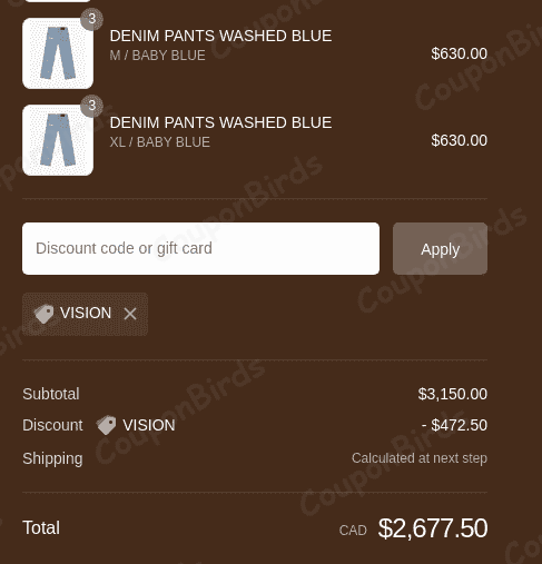 15% NUDE PROJECT Promo Code Verification Screenshot