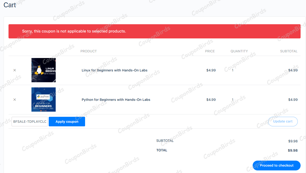 15% Tutorials Dojo Promo Code Verification Screenshot