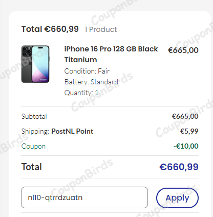 5% Swappie Promo Code Verification Screenshot