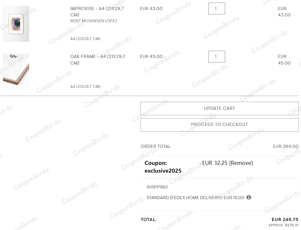 12% The Poster Club Promo Code Verification Screenshot