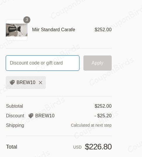 10% La Colombe Coffee Workshop Promo Code Verification Screenshot
