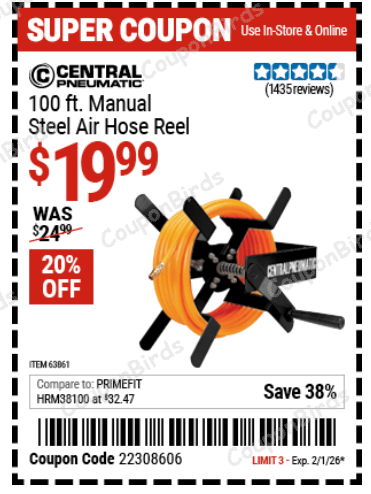 20% Harbor Freight Promo Code Verification Screenshot