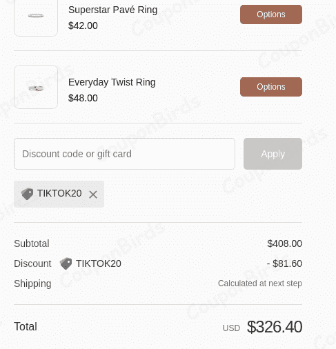 20% Uncommon James Promo Code Verification Screenshot