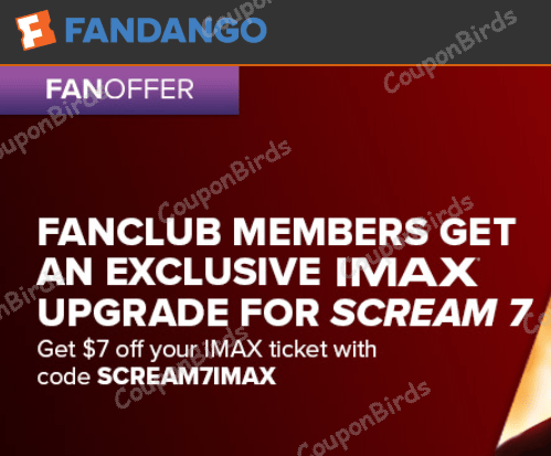 $7 Fandango Promo Code Verification Screenshot