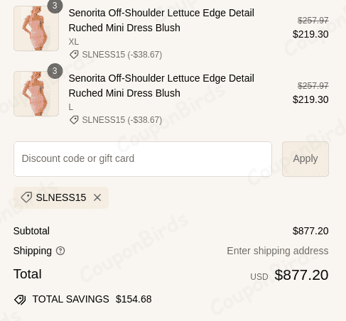 15% Selfie Leslie Promo Code Verification Screenshot