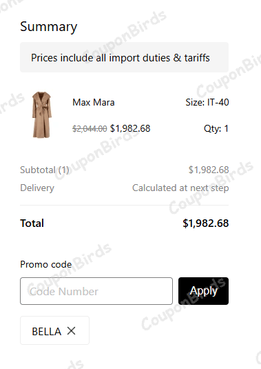 5% SENSER Promo Code Verification Screenshot