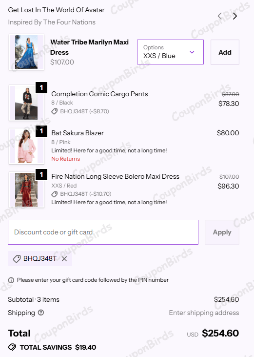 10% BlackMilk Promo Code Verification Screenshot