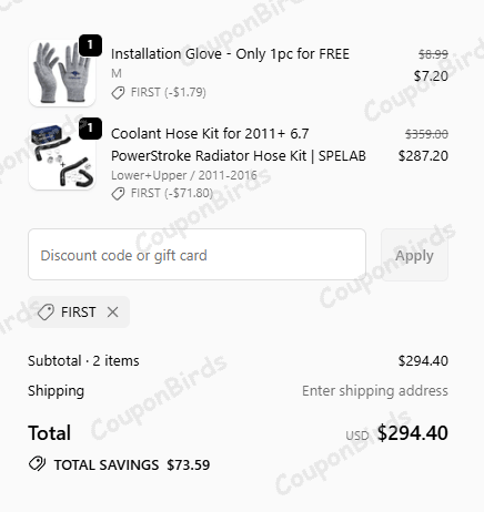 20% SPELAB Promo Code Verification Screenshot