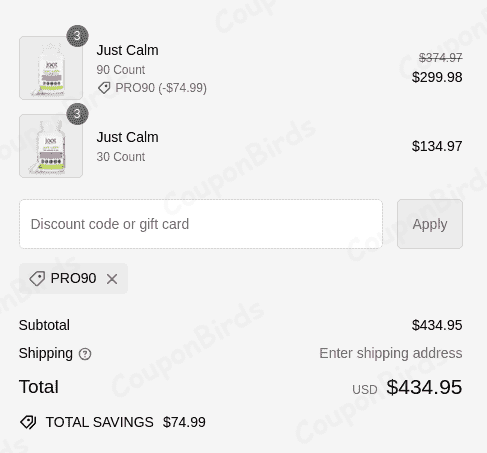 20% JustThrive Promo Code Verification Screenshot