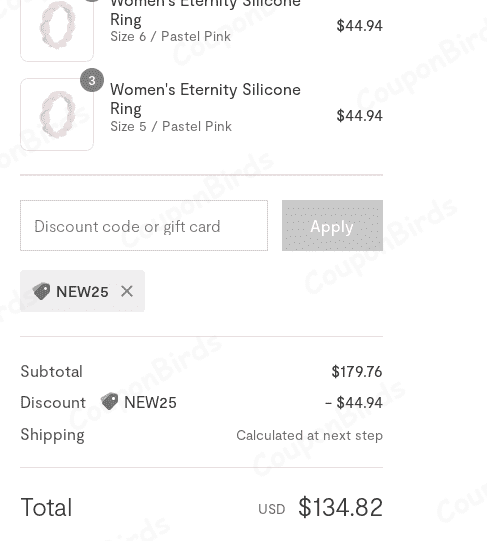 25% QALO Promo Code Verification Screenshot