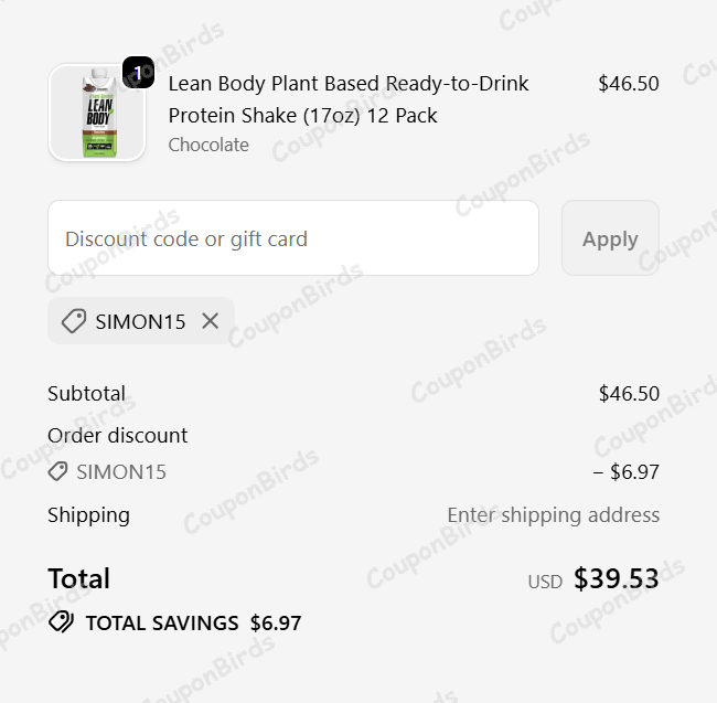 15% Labrada Promo Code Verification Screenshot