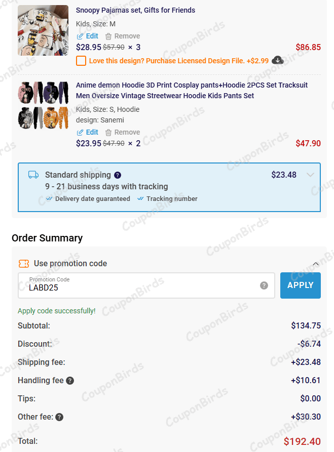 5% Printerval Promo Code Verification Screenshot