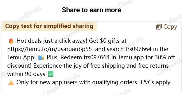 30% Temu Promo Code Verification Screenshot