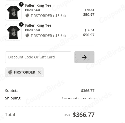 10% INTO THE AM Promo Code Verification Screenshot