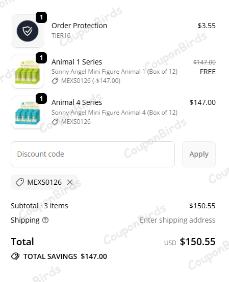 25% Sonny Angel USA Promo Code Verification Screenshot