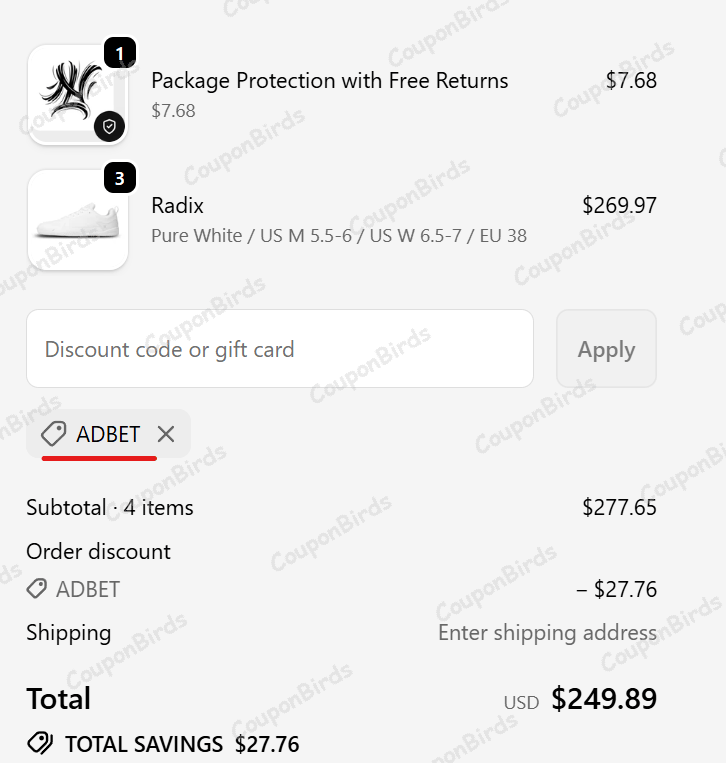 10% Notorious Lift Promo Code Verification Screenshot
