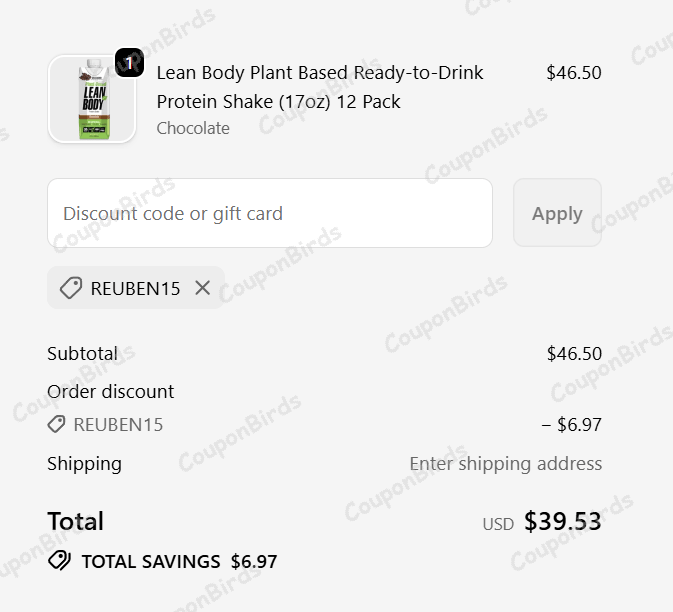 15% Labrada Promo Code Verification Screenshot