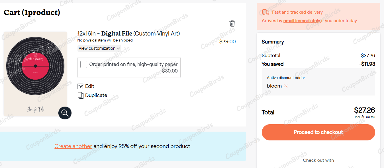 6% Positive Prints Promo Code Verification Screenshot