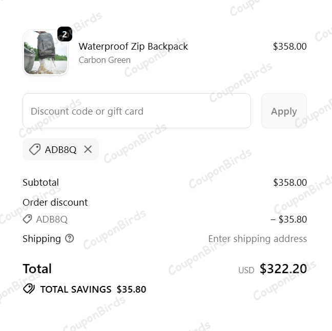 10% Dive Bomb Industries Promo Code Verification Screenshot