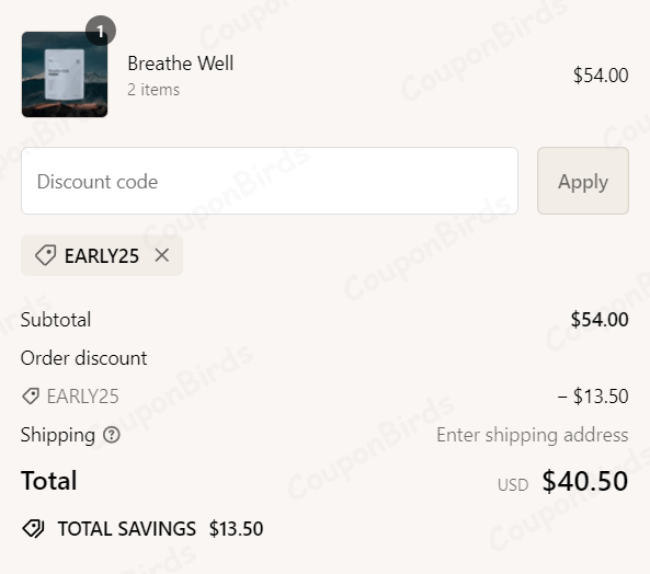 25% Fling Wellness Gummies Promo Code Verification Screenshot