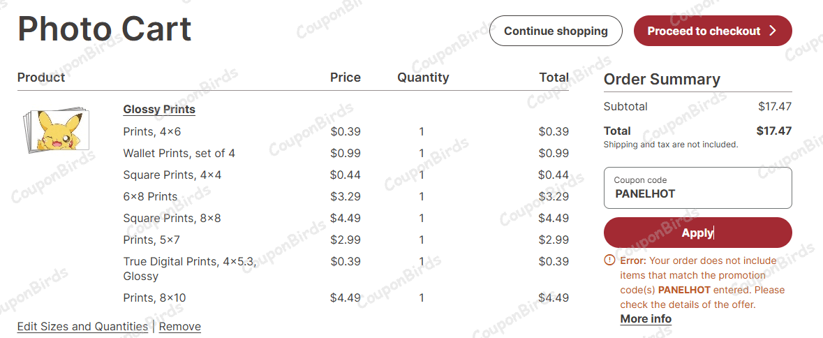 75% Walgreens Photo Promo Code Verification Screenshot