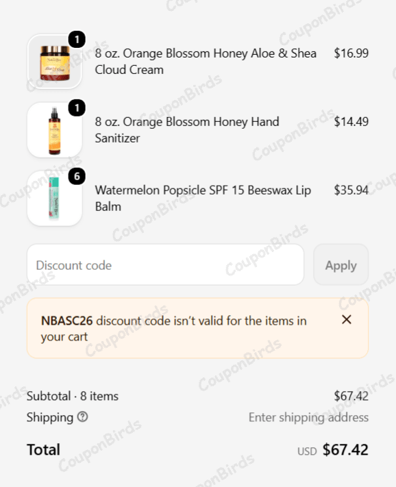 25% Naked Bee Promo Code Verification Screenshot