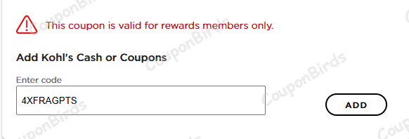 63% Kohl's Promo Code Verification Screenshot