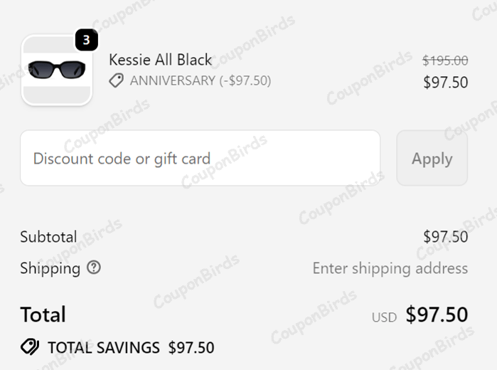 50% MELLER Promo Code Verification Screenshot