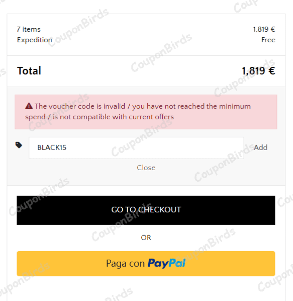 15% D'Arienzo Collezioni Promo Code Verification Screenshot