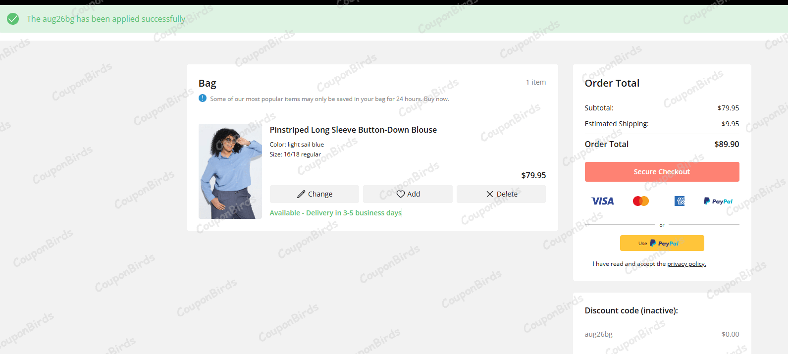 50% Ulla Popken Promo Code Verification Screenshot