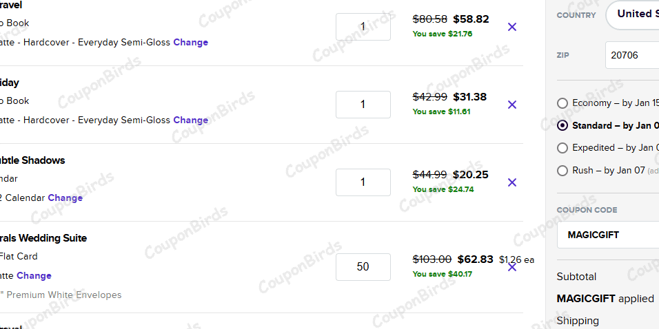 55% Mixbook Promo Code Verification Screenshot