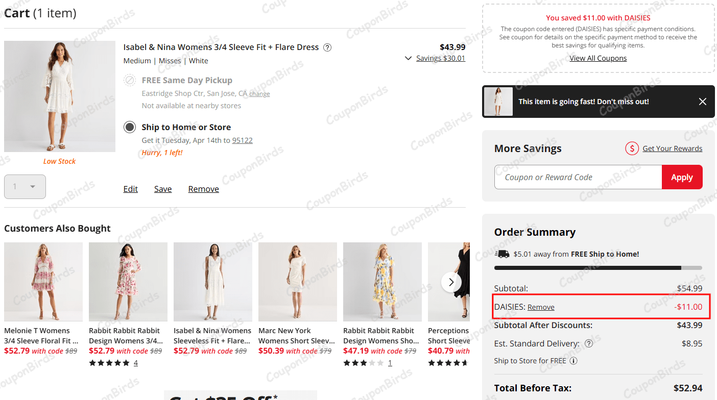30% JCPenney Promo Code Verification Screenshot