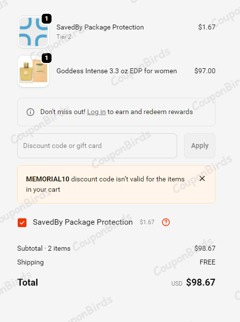 10% LaBellePerfumes Promo Code Verification Screenshot