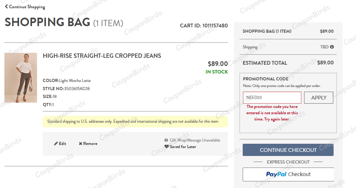 40% J.Jill Promo Code Verification Screenshot