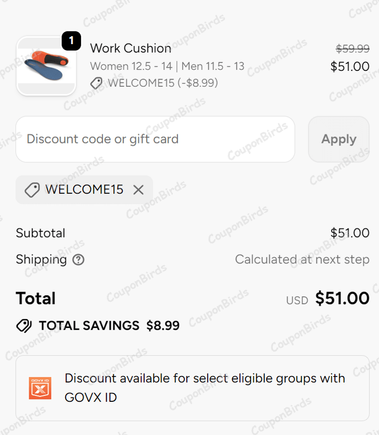 15% Superfeet Worldwide Promo Code Verification Screenshot