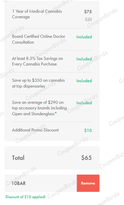 $10 NuggMD Promo Code Verification Screenshot