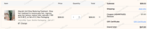 20% Hair Mayraki Promo Code Verification Screenshot