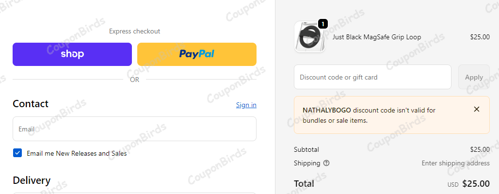45% Velvet Caviar Promo Code Verification Screenshot