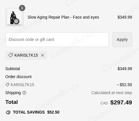 15% Cocunat Promo Code Verification Screenshot