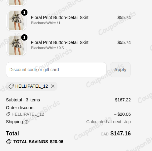 12% Commense Promo Code Verification Screenshot
