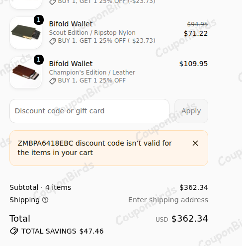 $5 Double Oak Essentials Promo Code Verification Screenshot