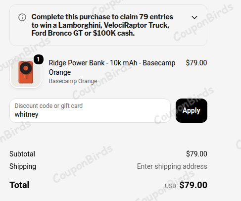 10% Ridge Wallet Promo Code Verification Screenshot
