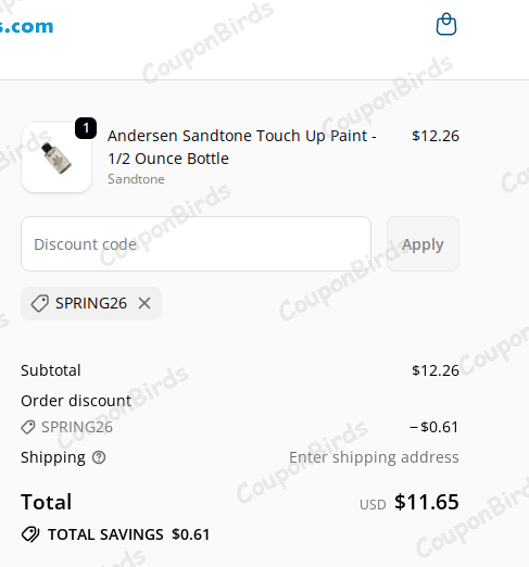 5% WindowParts.com Promo Code Verification Screenshot