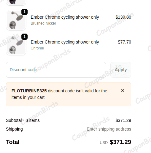 10% Moen Promo Code Verification Screenshot