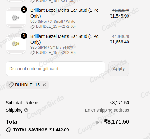 15% Orionz Promo Code Verification Screenshot