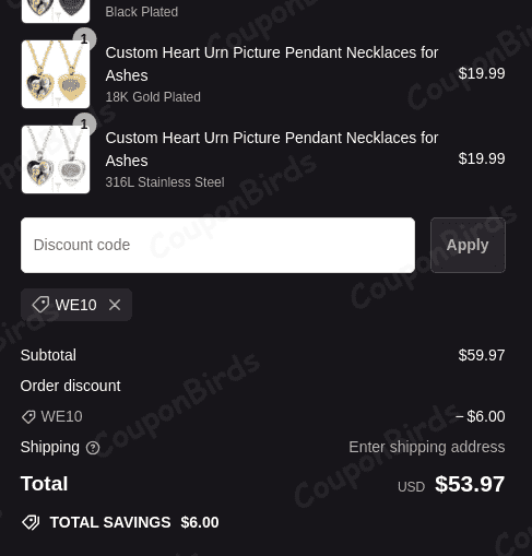 10% Faith Heart Promo Code Verification Screenshot