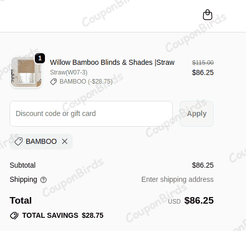 25% Neutral Curtains Promo Code Verification Screenshot